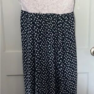 Candie's Black and White Floral Maxi Dress